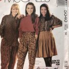 McCall's 5040  Misses' Blouse, Skirt and Pants Sewing Pattern size 14