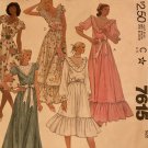 McCall's 7615 Misses' Pullover dress in two lengths with ruffles Sewing Pattern size 16