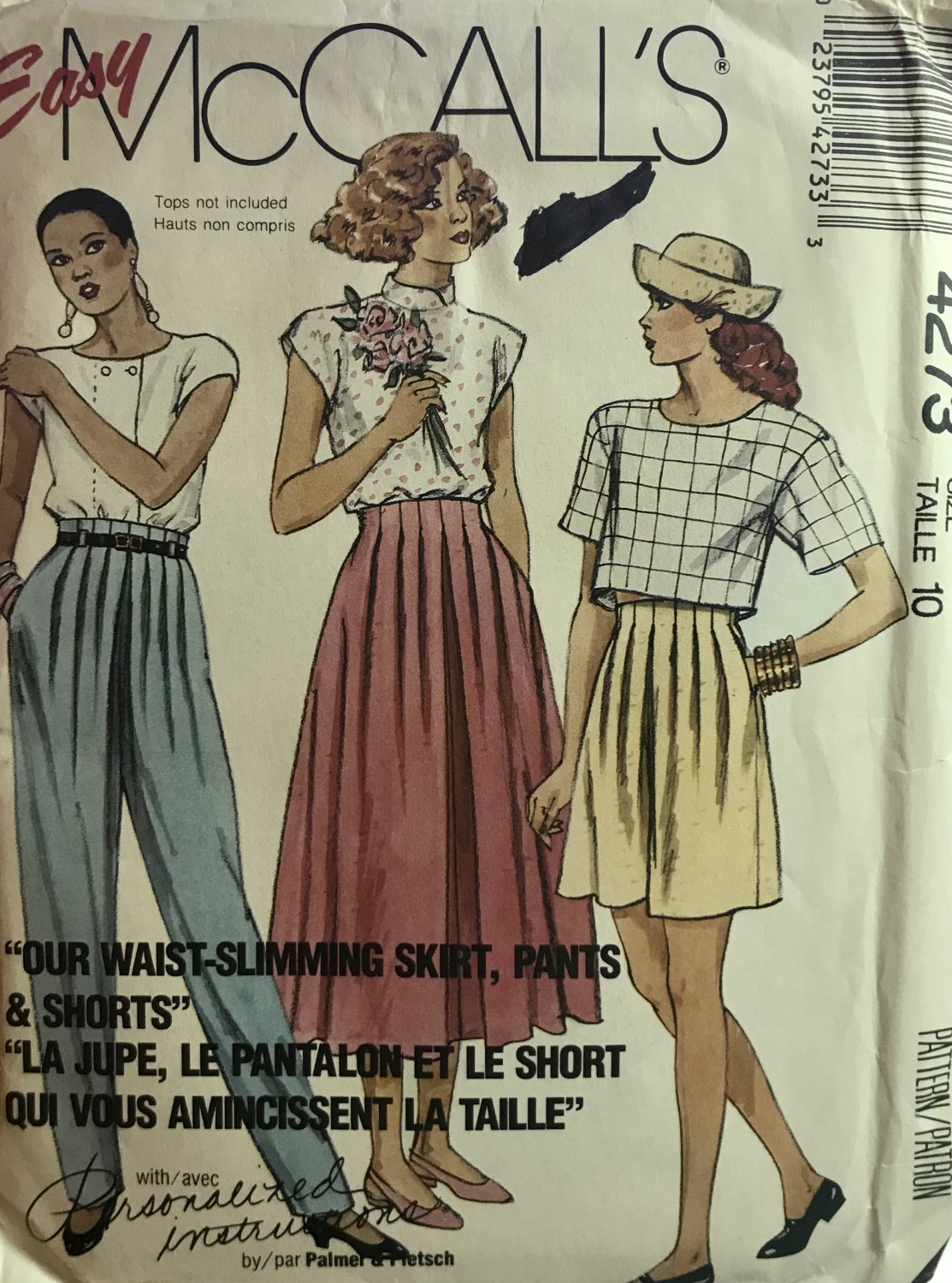 McCall's 4273 Misses' Skirt, Pants, Shorts Sewing Pattern Size 10