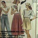 McCall's 4273 Misses' Skirt, Pants, Shorts Sewing Pattern Size 10