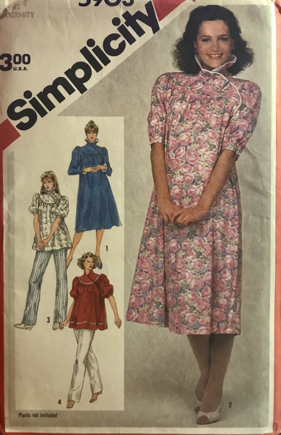 Simplicity 5903 Maternity Pants, Dress & Top Sewing Pattern 12