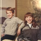 Children's Aran Sweaters Bouquet 493  Size 8 - 12