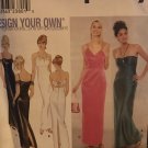 Simplicity 9124 sewing pattern Misses Evening dress Halter, Sz 6-12