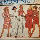 McCall's 5579 Misses' Top Skirt Pants or Shorts for Stretchable Knits Sewing Pattern size 10 - 12