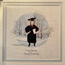 P. Buckley Moss Graduation Boy Cross Stitch Pattern Leaflet 122