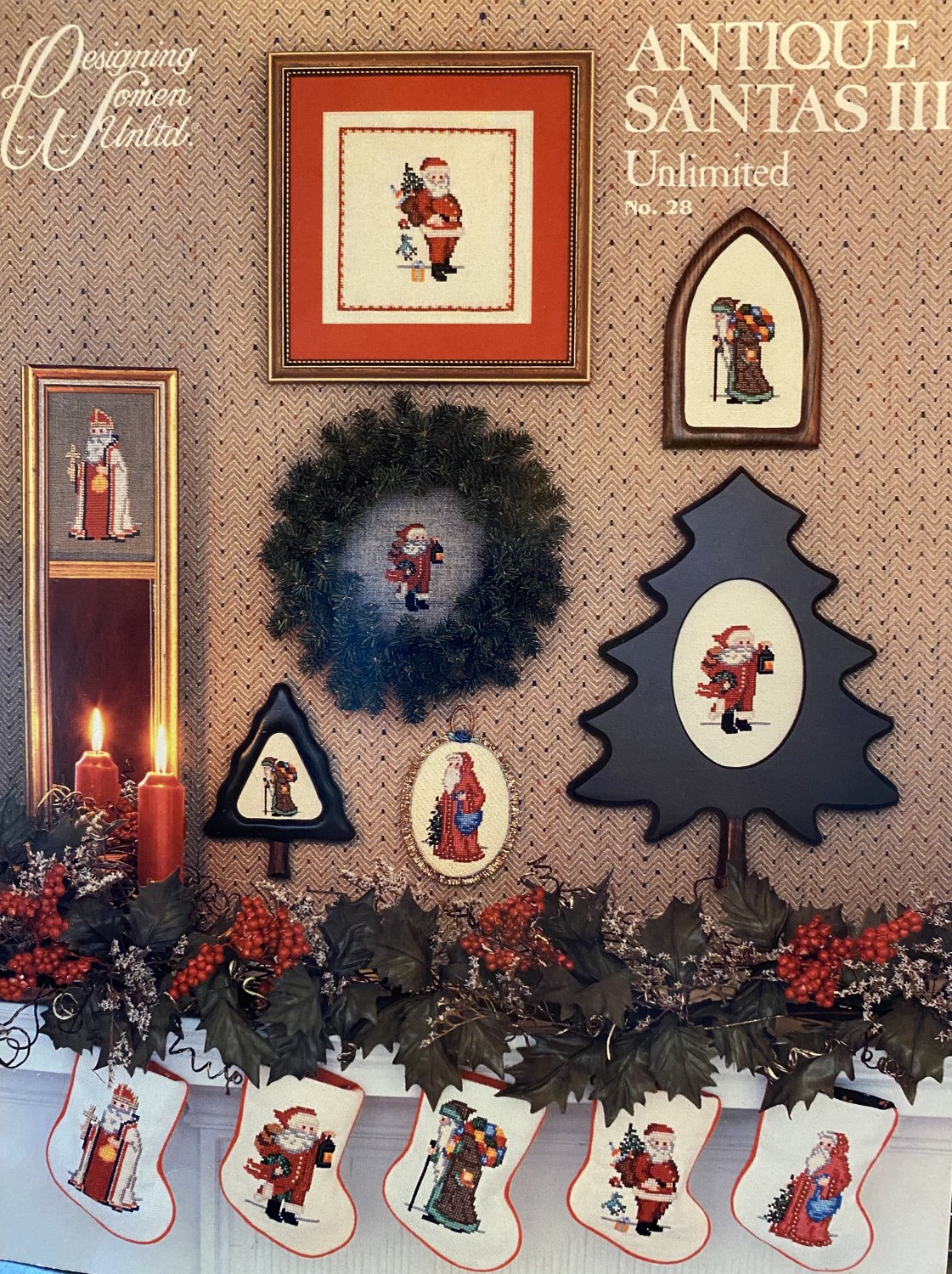 Antique Santas Cross Stitch Charts by Designing Women Unltd.