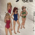 Kwik Sew 2606, Girls' One Piece and Two Piece Swimsuits with Racing Backs Size 8 - 14 Sewing Pattern Kwik Sew 2606, Girls' One Piece and Two Piece Swimsuits with Racing Backs Size 8 - 14 Sewing Pattern