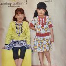 Modkid MAYA Top, Skirt and Dress Sewing Pattern size 2T to 8
