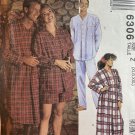McCall's 6306 Misses' and Men's Nightshirt in Two Lengths and Pajamas Sewing Pattern size XL - XXL