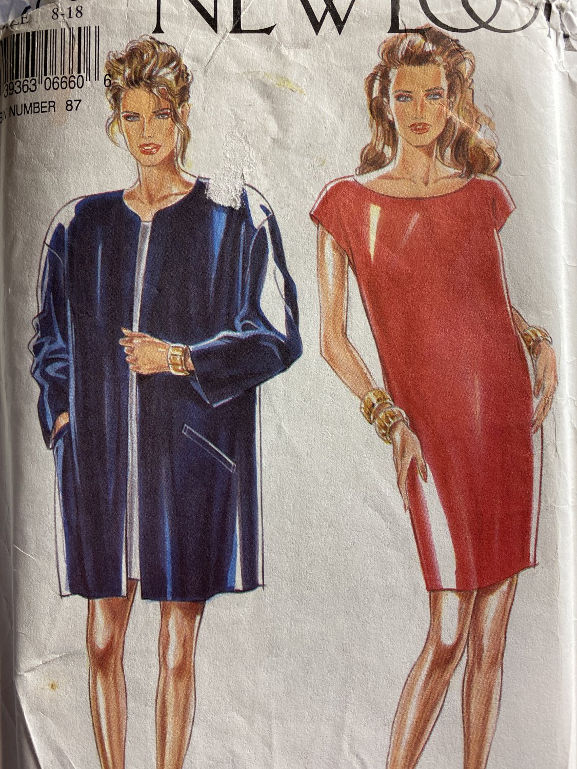 New Look 6487 Misses' Dress and Jacket sewing pattern size 8-18