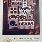 Bear Down Chicago Bears Quilt Pattern 42" x 49" from Kathleen Parman