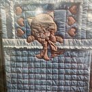 Gingham Goose Cuddle Cat Quilt Applique Pattern uncut