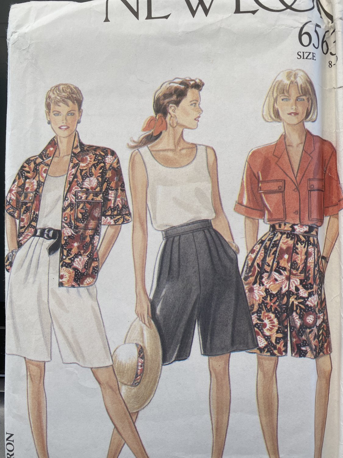 New Look 6563 Misses tops and Shorts Sewing Pattern size 8-20