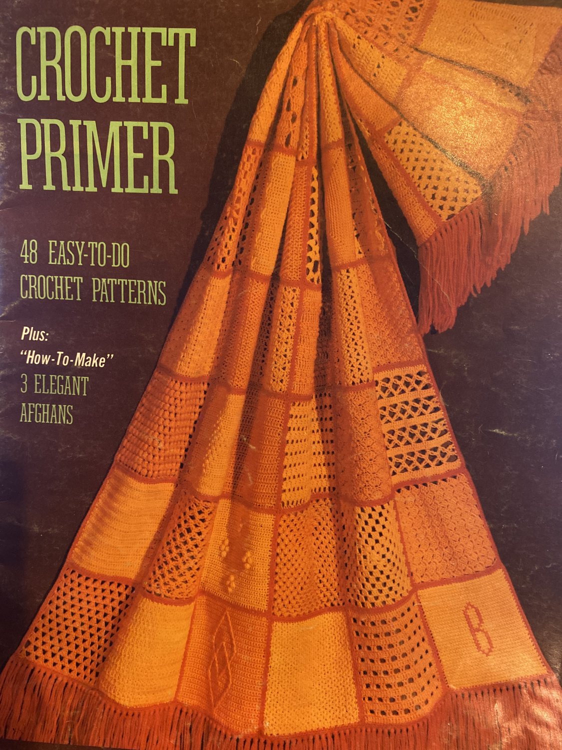 Crochet Primer Afghan Bucilla Vol. 64 48 easy to do Crochet Patterns