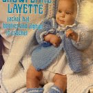 Snowflake Layette, Jacket, Hat, Booties and Afghan Leisure Arts 59 Crochet pattern
