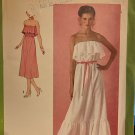 Simplicity 8956 Misses' Pullover Ruffled Dress In Two Length Sewing Pattern Size 10