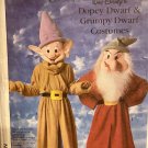 Adult Dopey & Grumpy Dwarf Costume Sewing Pattern Simplicity 7734 Size Medium  chest 36 38 Halloween