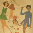 Simplicity 8140 Young Junior/Teens' Cheerleader and Skating Costumes Size 5-8 Sewing Pattern