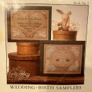The Prairie Schooler Wedding Birth Sampler #5 Cross stitch charts