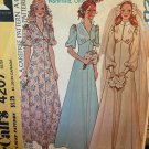 Vintage 1970's McCall's 4207 Misses' and Junior Bride and Bridesmaid Dress Sewing Pattern Size 12