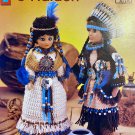 Indian Brave & Maiden, Annie's Attic Doll Clothes Crochet Pattern Booklet 8B072