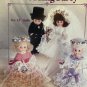 American School of Needlework Crocheted Wedding Party Crochet Booklet 1065 for 13" doll