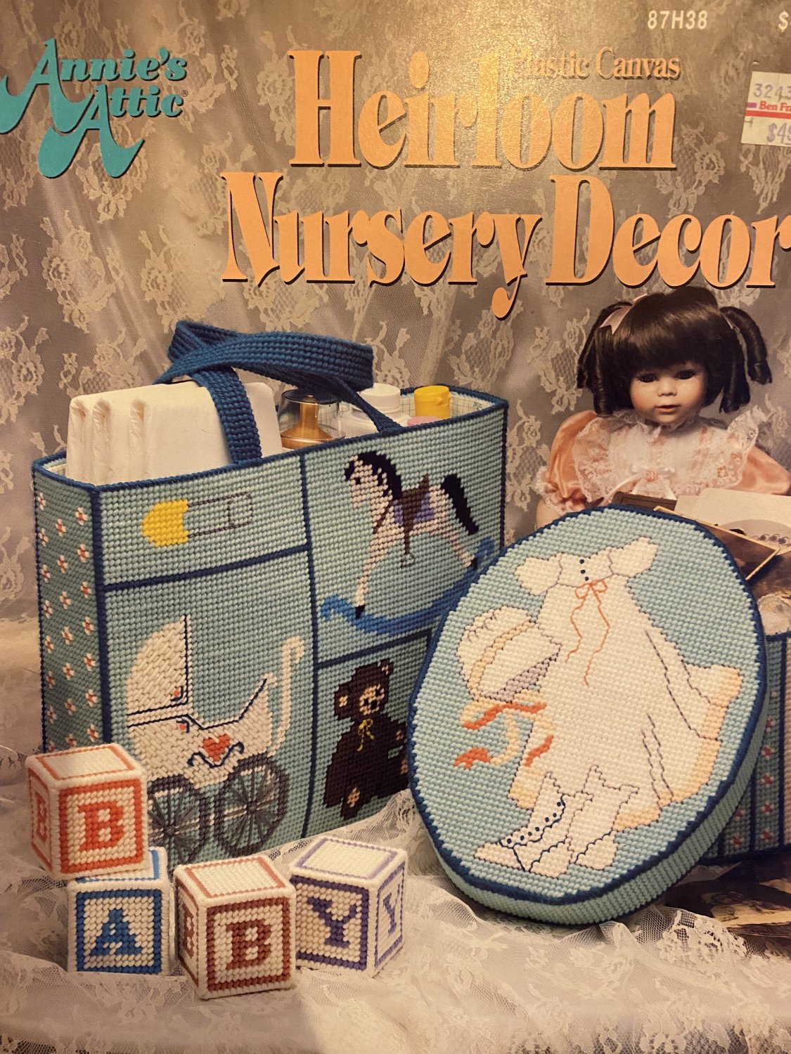 Plastic Canvas Heirloom Nursery Decor pattern Annies Attic 87H38