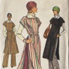 Vogue Tunic Pattern 70s Easy Flares Aline Skirt Size 8 Layered Modest Tunic Dress Vogue 9638