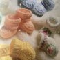 Baby Steps Baby Booties Crochet Pattern Leisure Arts 2865