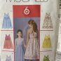 Summer dress Girls Sewing Pattern Sundress, Child size 10 12 14 McCalls 4761