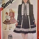 Simplicity 5625 Gunne Sax - Girls' Skirt, Blouse and Self or Pre-Quilted Jacket Size 10