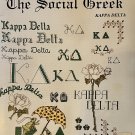 Kappa Delta The Social Greek Counted Cross Stitch Leaflet