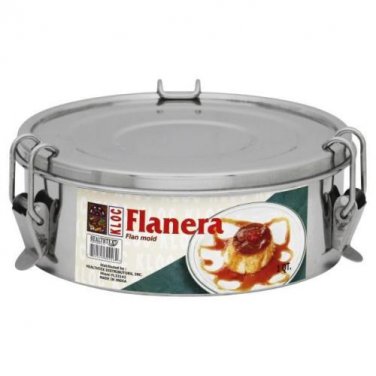 Kloc Flanera Flan Maker 1.0 quart Stainless Steel Pot Mold Dessert w Handle 
