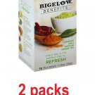 Bigelow Benefits Refresh Turmeric Chili Matcha Green Tea ,18 Tea Bags 1.15oz(2 packs)