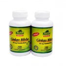 ALFA vitamin Ginkgo Biloba 60 mg /100 capsules Per Pack (2 packs, 200 capsules)