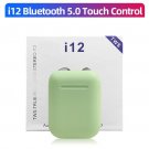 i12 TWS Bluetooth 5.0 Earphone Smart Touch Wireless Headphones Earbuds(Color Green)