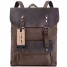 TOP-BAG, Women Vintage Canvas Leather Shoulder Bag Backpack MC2166 One Size