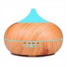 Aromatherapy Led Light Diffuser Humidifier 500ml Wood Grain Ultrasonic Ionizer