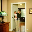 41-inches Extra Tall Walk Thru Gate With Safety Locking Feature - White