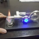New- Hot Air Stirling Engine Education Toy Electricity Power Generator