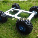 Robot Competition 4WD Car Powerful Motor Aluminium Alloy Chassis 130mm Big Tyre