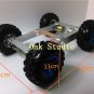 Robot Competition 4WD Car Powerful Motor Aluminium Alloy Chassis 130mm Big Tyre