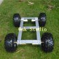 Robot Competition 4WD Car Powerful Motor Aluminium Alloy Chassis 130mm Big Tyre