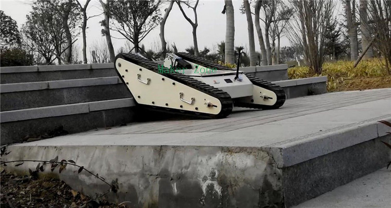 Off-Road Stainless Steel Crawler Powerful Motor Robot Tank Max. Load: 40kg