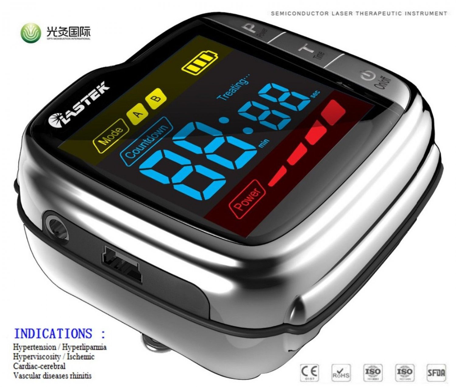 Cold Red Light Semiconductor Laser Therapy Watch To Control Blood Pressure