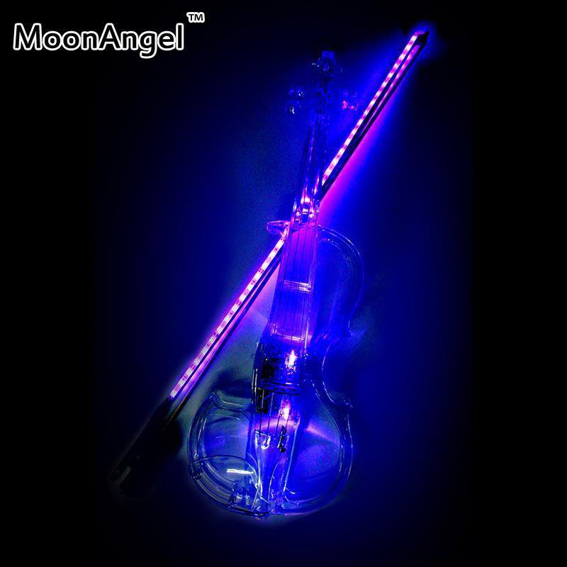 Powerful Led 4/4 Transparent High Quality Violin With Hard Case