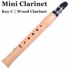 Pocket Clarinet Wood Wind Musical Instrument Mini Clarinete Beginners Maple C...