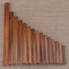 Professional Pan 15 Pipes G Key Woodwind Curved Handmade Bamboo Flute