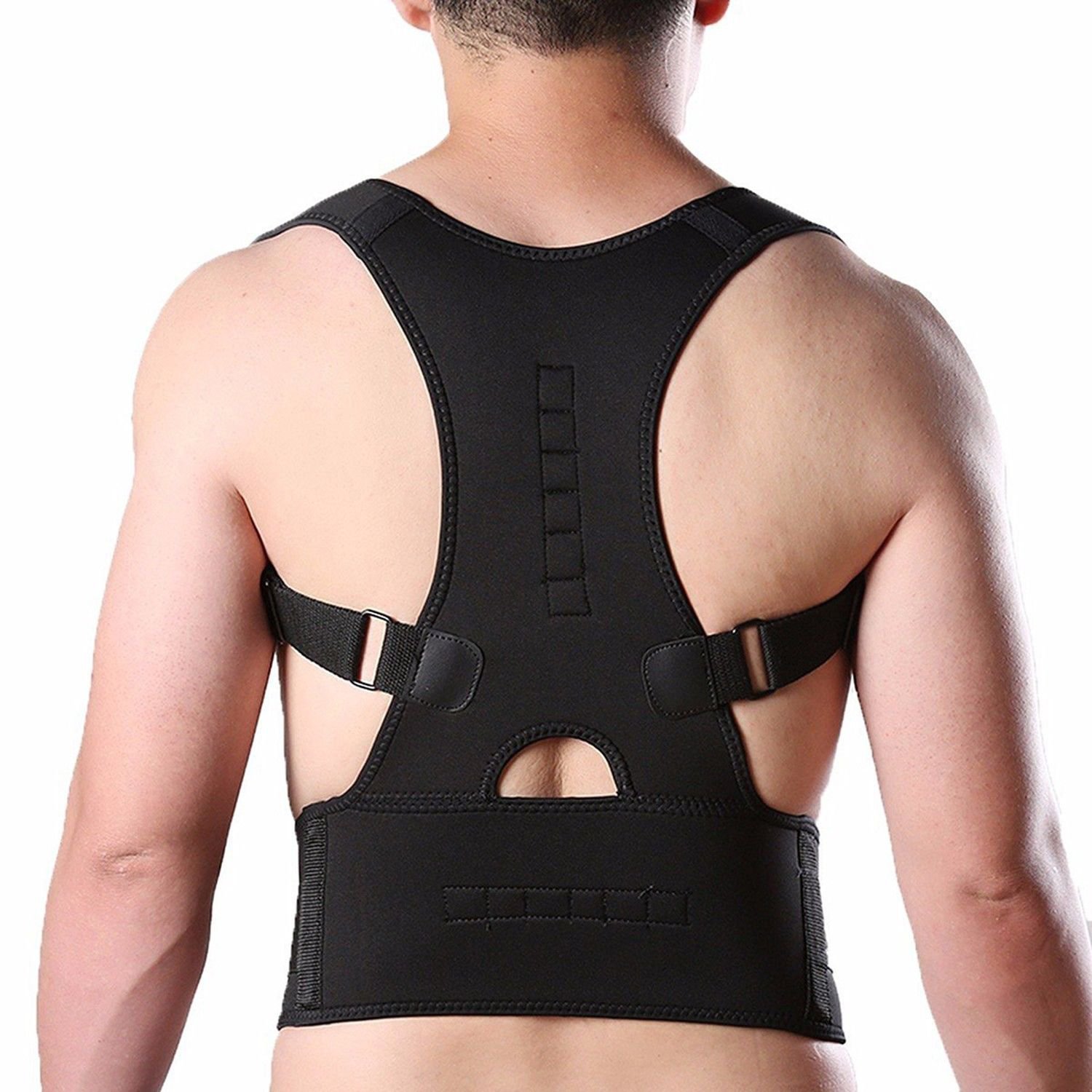 Men's Posture Corrector Therapy Corset Back Support Vest M Size