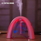 Rainbow Air Ultrasonic Humidifier with LED Atomizer USB Lamp Air Freshener-Black